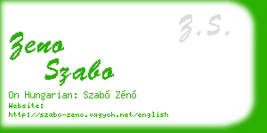zeno szabo business card